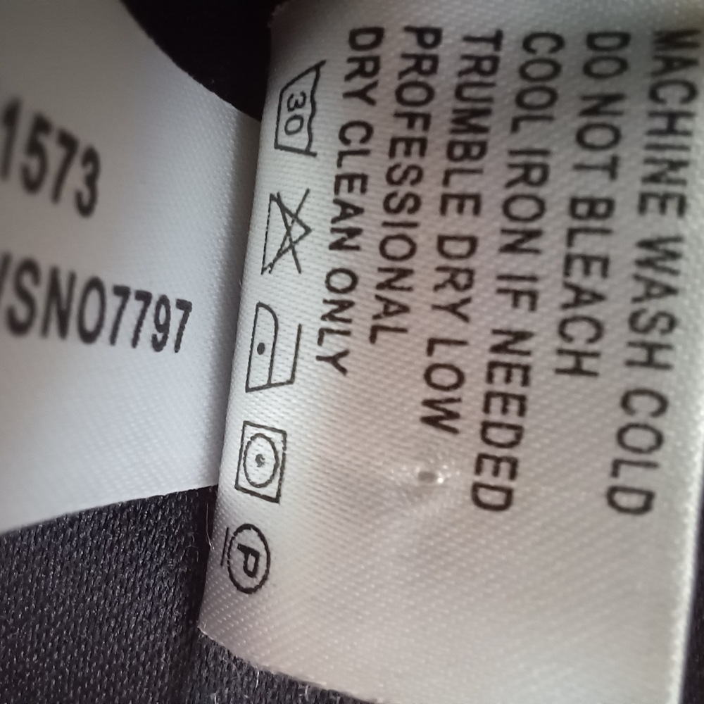 CALVIN KLEIN BLACK COWL NECK BUTTON COAT SIZE SMALL - Picture 7 of 15